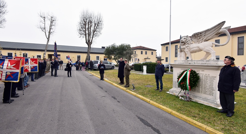 Centenary Commemoration Death of Major Carlo Ederle, Vicenza, Italy, Jan. 26, 2018.