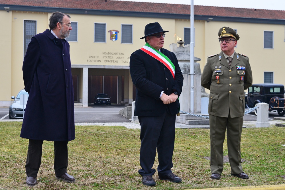 Centenary Commemoration Death of Major Carlo Ederle, Vicenza, Italy, Jan. 26, 2018.