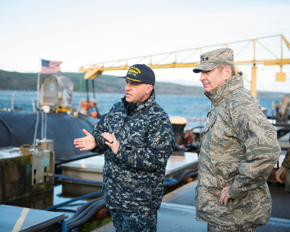 Air Force Global Strike Visits USS Henry M. Jackson