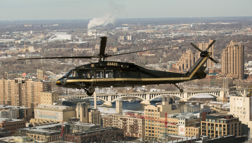 CBP Air and Marine Operations conducts flight ops in advance of Super Bowl LII