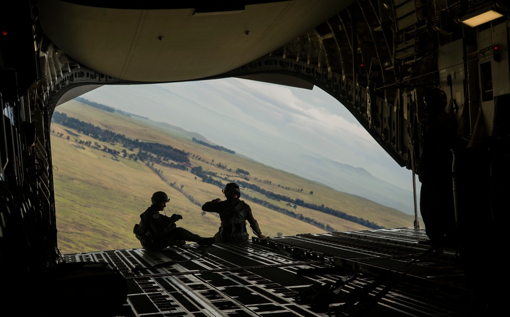535 AS airdrops over Big Island
