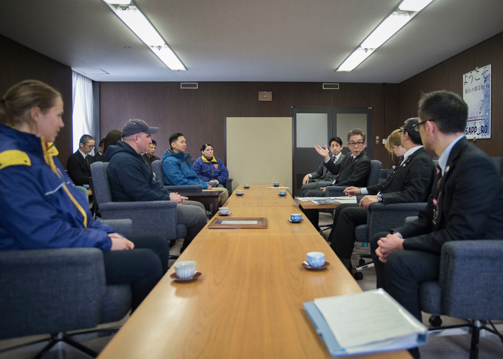 Misawa Snow Team meets with Sapporo Board of Tourism