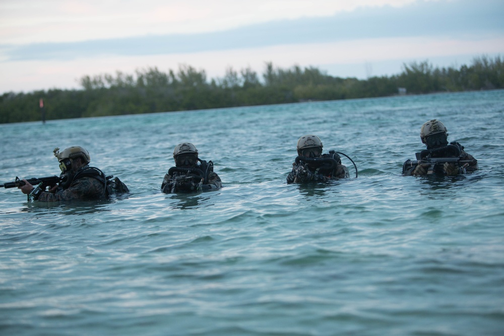 Charlie Company 2d Reconnaissance Battalion Dive Insertion Training Key West