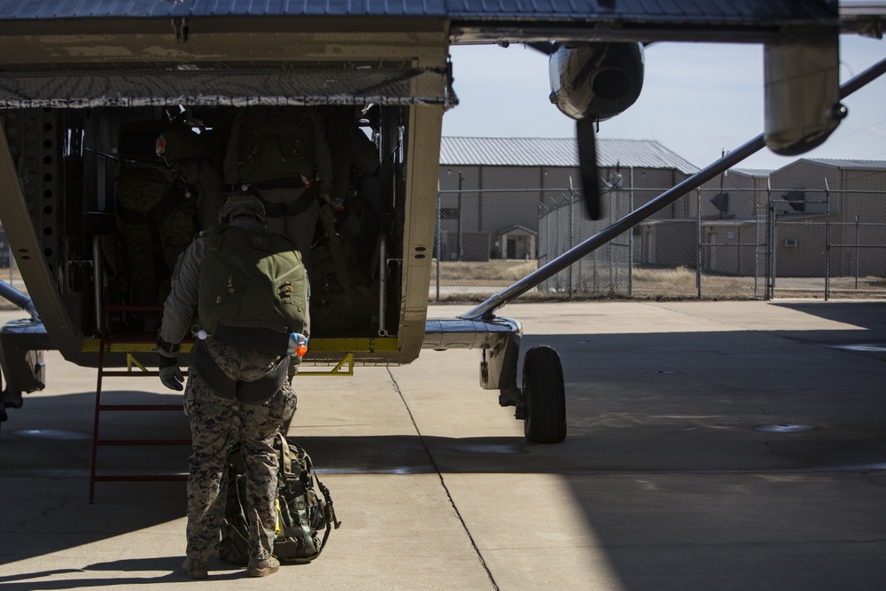 U.S. Marines with 2d Reconnaissance Bn. conduct parachute operations