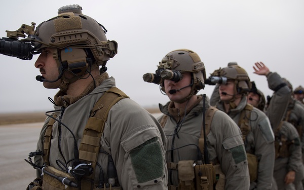 U.S. Marines with 2d Reconnaissance Bn. conduct parachute operations