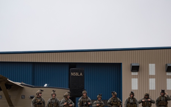 U.S. Marines with 2d Reconnaissance Bn. conduct parachute operations
