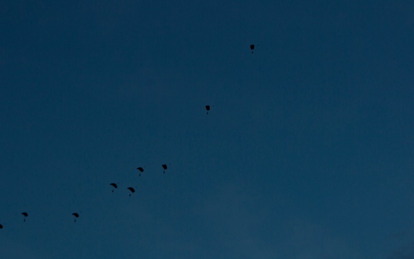 U.S. Marines with 2d Reconnaissance Bn. conduct parachute operations