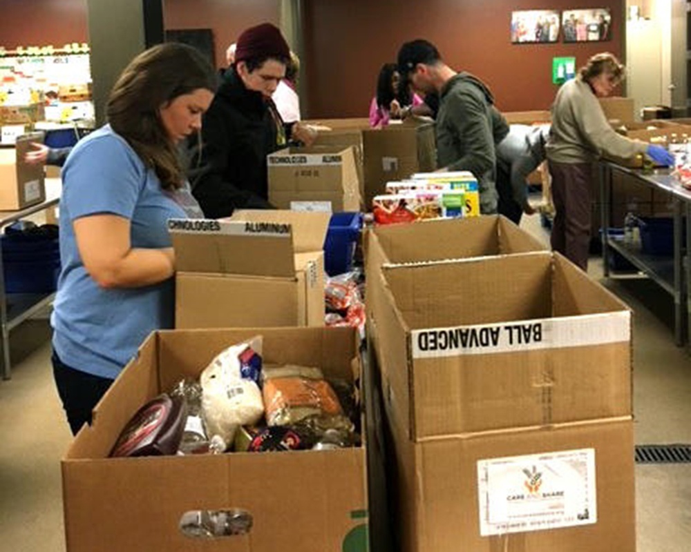 561st NOS assists with 1,000 food boxes for local food banks, homeless