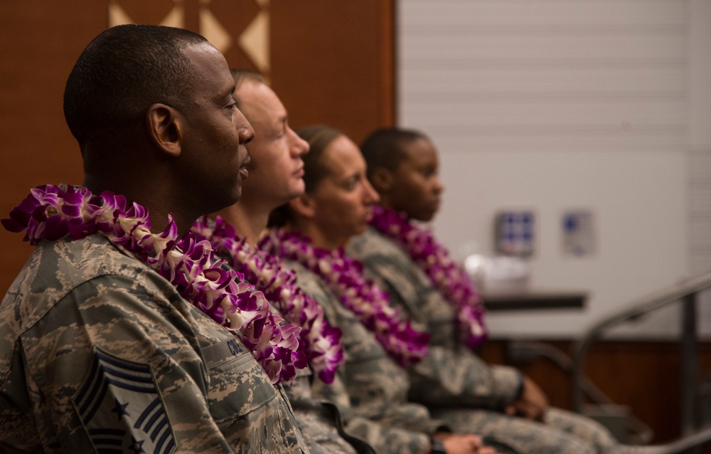 15th Wing Command Chief pays visit to AF’s future leaders