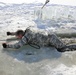 Service members battle icy conditions in cold-water immersion training at Fort McCoy