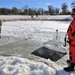 Service members battle icy conditions in cold-water immersion training at Fort McCoy