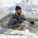 Service members battle icy conditions in cold-water immersion training at Fort McCoy