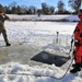 Service members battle icy conditions in cold-water immersion training at Fort McCoy