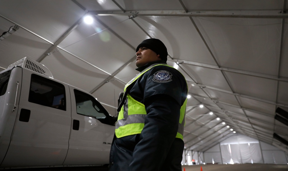 CBP conducts non-intrusive inspections prior to Super Bowl LII