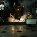 Sailor welds a bracket