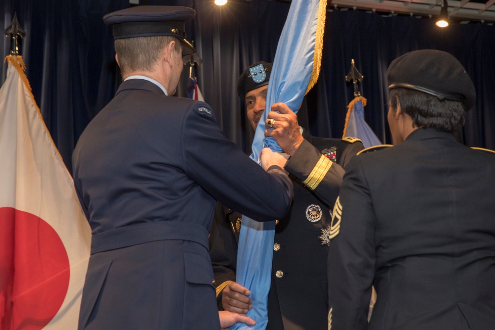 UNCR Change of Command ceremony