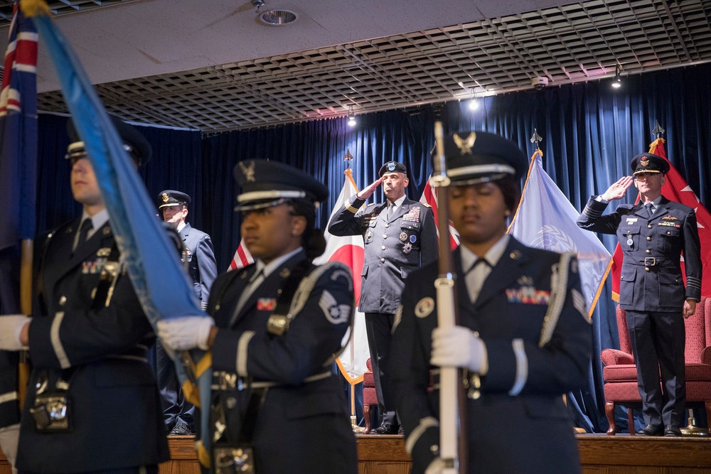 UNCR Change of Command ceremony