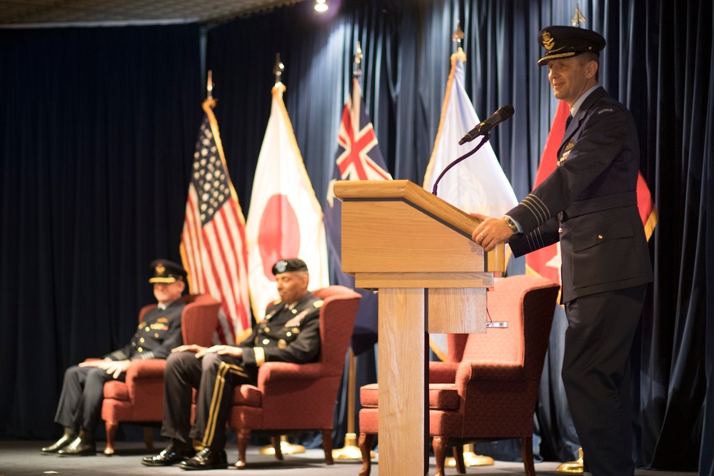 UNCR Change of Command ceremony