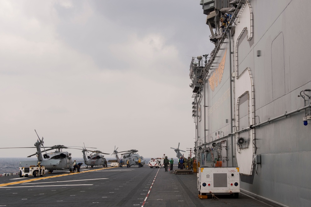 USS Bonhomme Richard (LHD 6) Conducts Flight Operations