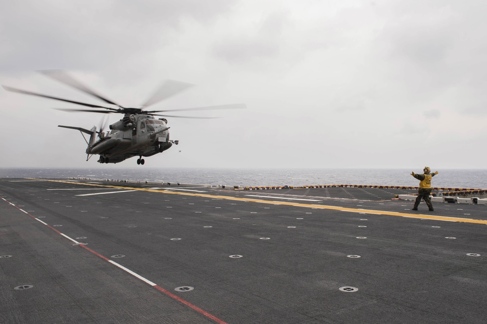 USS Bonhomme Richard (LHD 6) Conducts Flight Operations