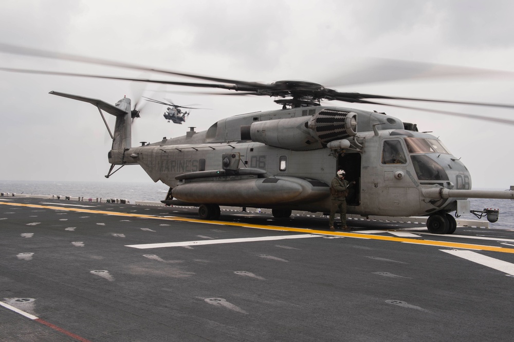 USS Bonhomme Richard (LHD 6) Conducts Flight Operations