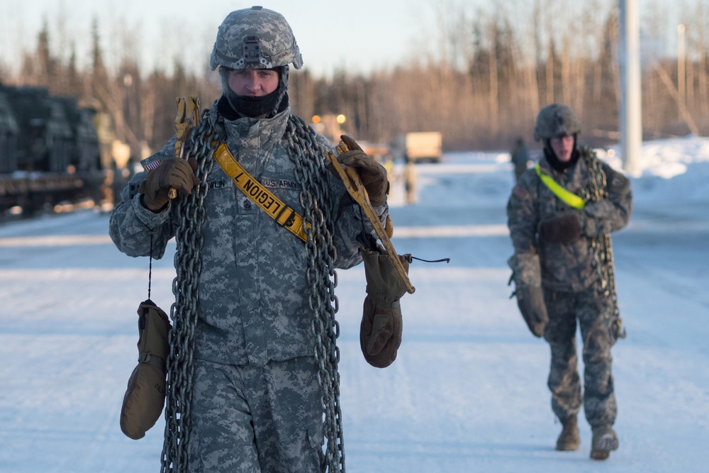 Arctic Wolves Conduct Railhead Operations at JBER