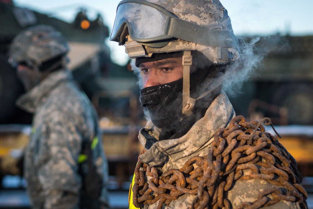 Arctic Wolves Conduct Railhead Operations at JBER