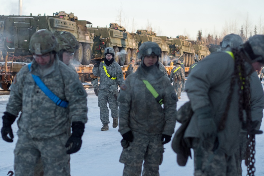 Arctic Wolves Conduct Railhead Operations at JBER