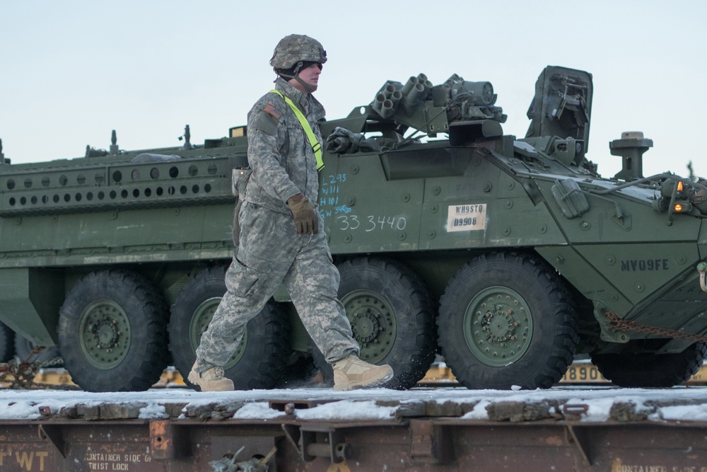 Arctic Wolves Conduct Railhead Operations at JBER