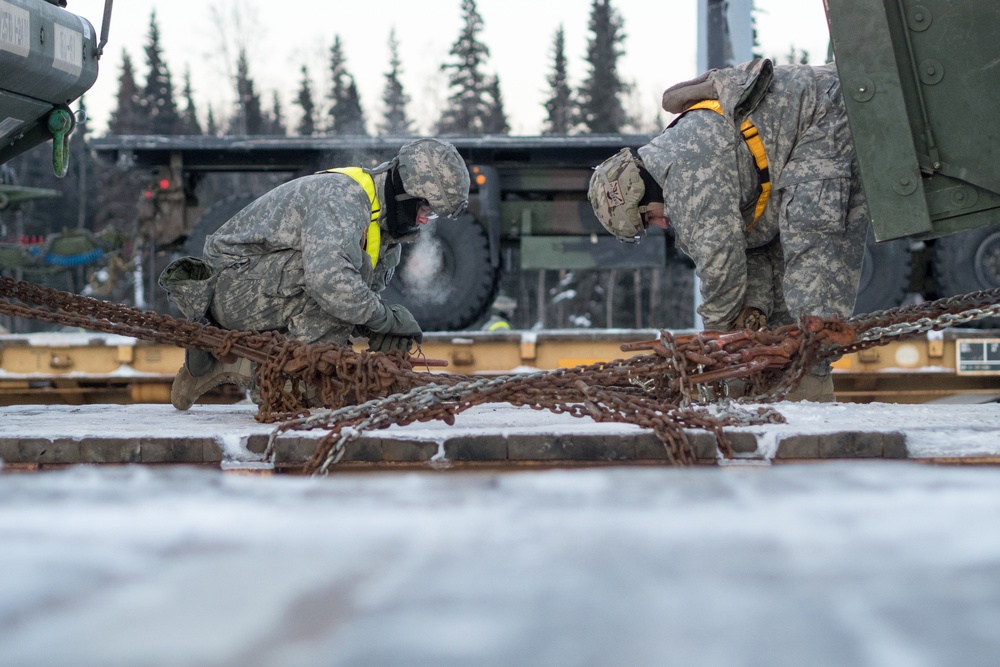 Arctic Wolves Conduct Railhead Operations at JBER