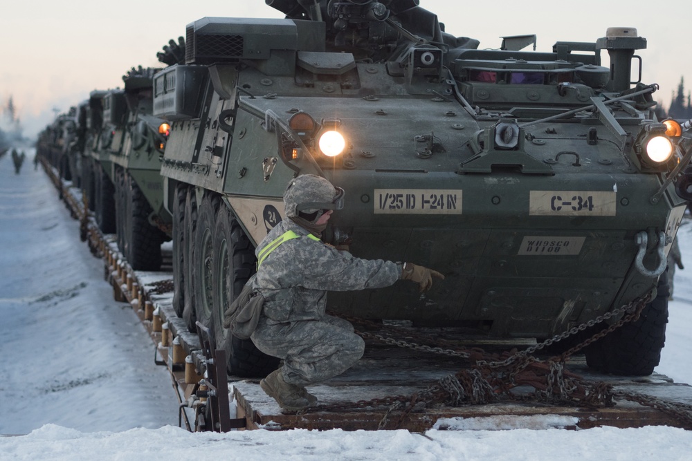 Arctic Wolves Conduct Railhead Operations at JBER