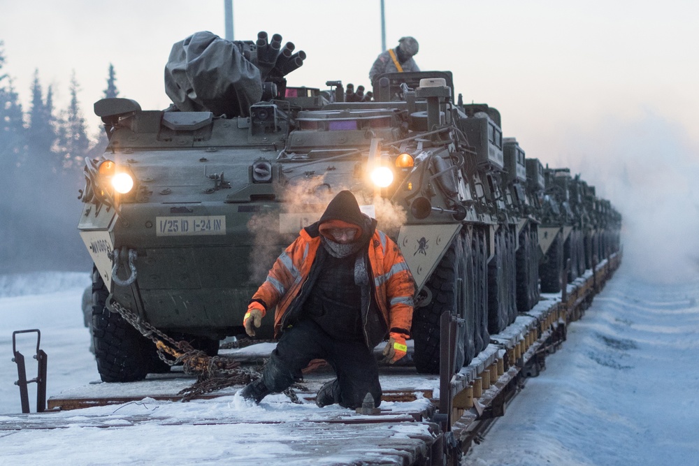 Arctic Wolves Conduct Railhead Operations at JBER