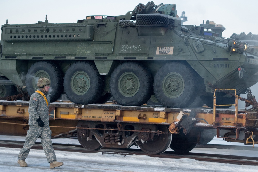 Arctic Wolves Conduct Railhead Operations at JBER