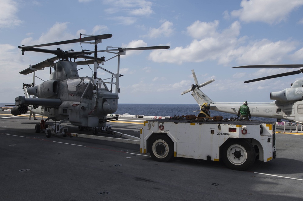 USS Bonhomme Richard (LHD 6) Conducts Flight Operations