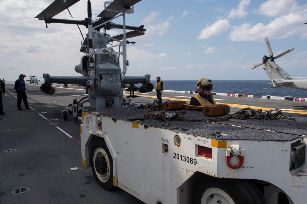 USS Bonhomme Richard (LHD 6) Conducts Flight Operations