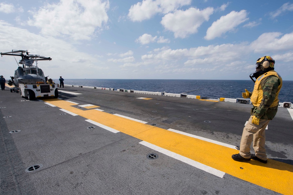 USS Bonhomme Richard (LHD 6) Conducts Flight Operations