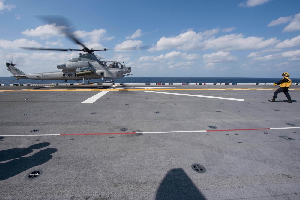 USS Bonhomme Richard (LHD 6) Conducts Flight Operations