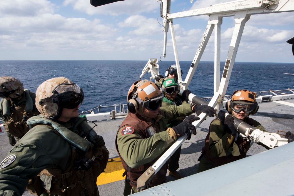 USS Bonhomme Richard (LHD 6) Conducts Flight Operations