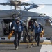 MH-60 Helicopters assigned to the &quot;Sea Knights&quot; of HSC 22 conduct flight operations aboard USS Bonhomme Richard (LHD 6)