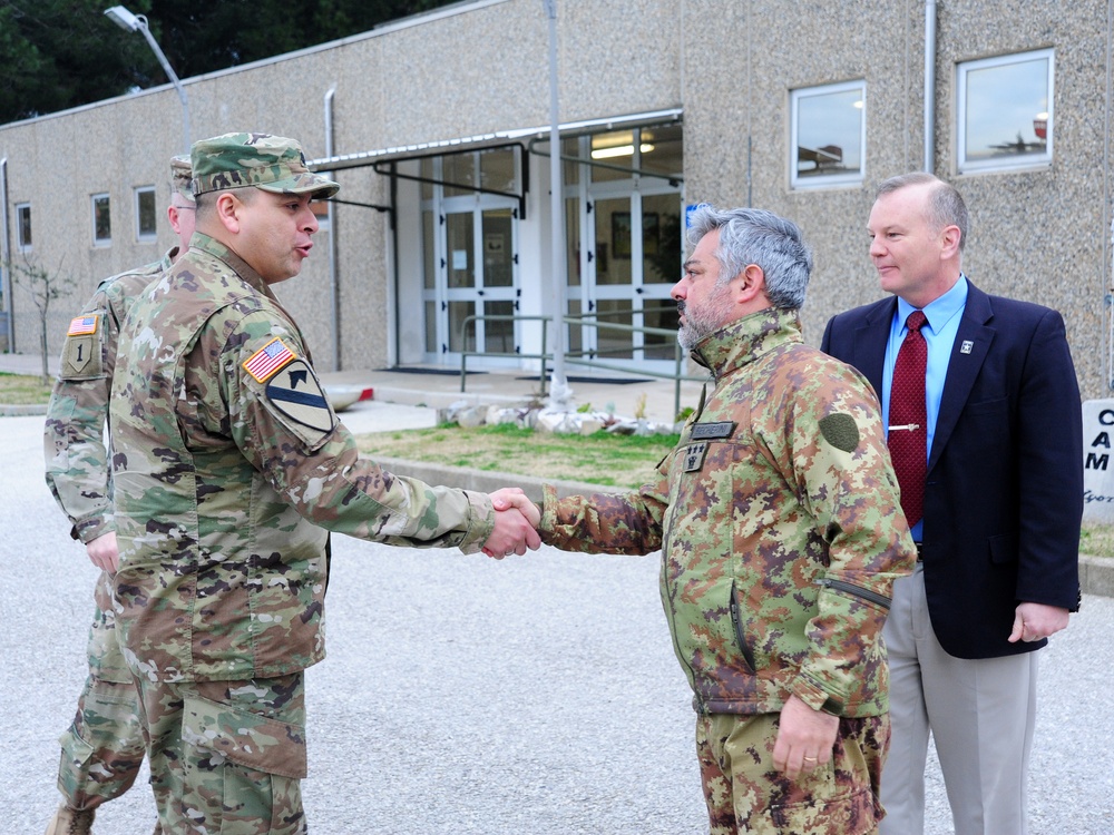 Training Support Activity Europe (TSAE) Director visits Folgore Brigade Training Areas