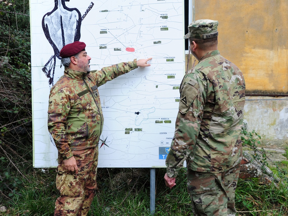 Training Support Activity Europe (TSAE) Director visits Folgore Brigade Training Areas