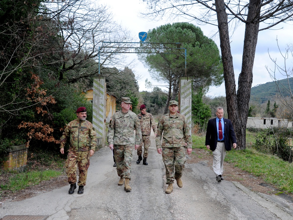 Training Support Activity Europe (TSAE) Director visits Folgore Brigade Training Areas