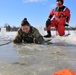 Cold-Weather Operations Course students battle icy conditions in cold-water immersion training at Fort McCoy