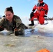 Cold-Weather Operations Course students battle icy conditions in cold-water immersion training at Fort McCoy