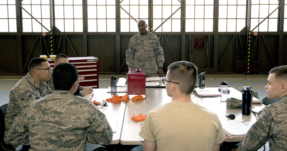 CMSAF #18 visits Sheppard AFB