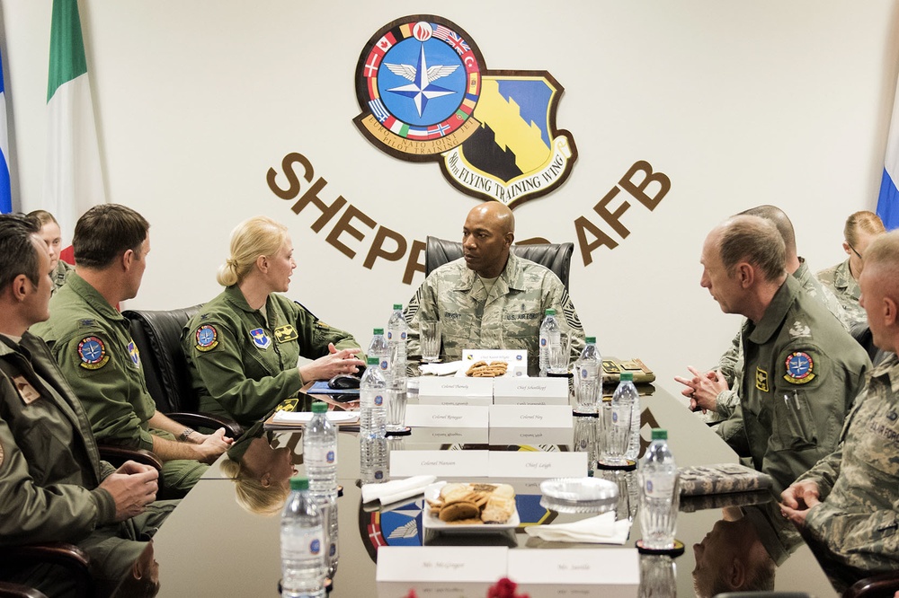 CMSAF #18 visits Sheppard AFB