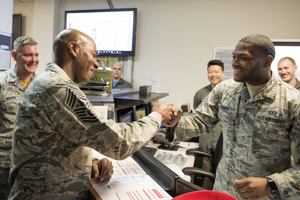 CMSAF #18 visits Sheppard AFB