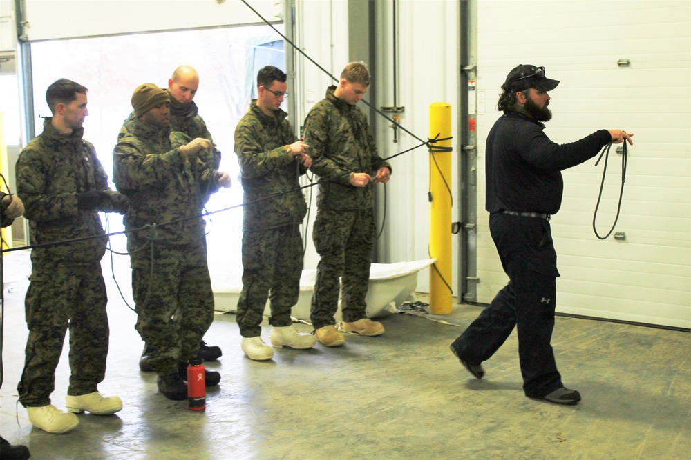 Cold-Weather Operations Course students learn basics of cold-weather equipment at Fort McCoy