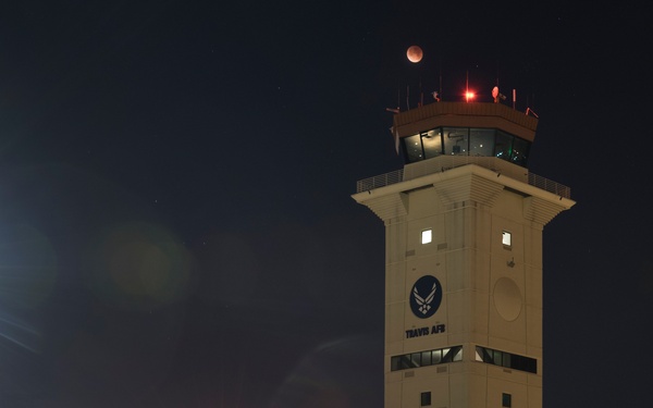 Super Blue Blood Moon, Travis AFB