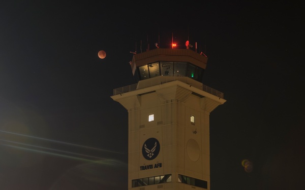 Super Blue Blood Moon, Travis AFB
